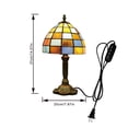 thumbnail image 4 of Kiven Tiffany Plug in Table Lamp, Dimmable Desk Lamp with Glass Lampshade with Timing Setting, 4 of 7