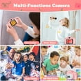 thumbnail image 3 of Sanmadrola Kids Camera Selfie Camera for Kids Christmas Birthday Festival Gifts for Girls Age 3-9 HD Digital Video Cameras for Toddler Portable Toys for 3-8 Year Old Girl with 32GB SD Card, Pink, 3 of 9
