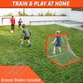 thumbnail image 7 of GoSports Team Tone 4 ft x 3 ft Portable Soccer Goals for Kids - Set of 2 Pop Up Nets for Backyard - Red, 7 of 7