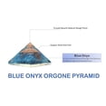 thumbnail image 2 of Jet Energized Handmade Blue Onyx Orgone Pyramid Approx. 2.5 Inch Protection Happiness Chakra balancing Strength Good Luck, 2 of 4
