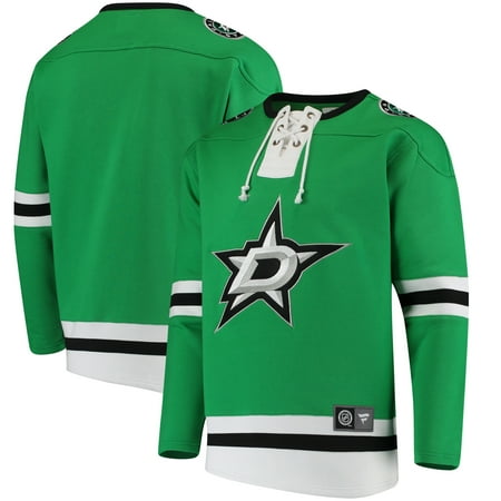 Kelly Lace - Dallas Stars Fanatics Branded Breakaway Lace Up Pullover Sweatshirt - Kelly Green