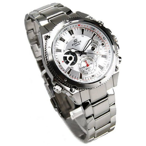 Casio Casio Edifice Ef536d 7av Men S Stainless Steel Silver Dial Chronograph Watch Walmart Com Walmart Com