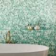 thumbnail image 4 of The Tile Life Eterna Big Penny Lungomare 2" x 2" Shiny Glass Round Mosaic Floor and Wall Tile (1.01 sq. ft. / sheet), 4 of 11