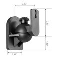 thumbnail image 4 of 2 soportes de pared de nailon para altavoces, soporte ajustable para altavoces de sonido envolvente de estantería, 4 of 5