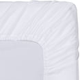 thumbnail image 4 of Sábana bajera Utopia Bedding Queen con bolsillo extra profundo, color blanco, 4 of 5