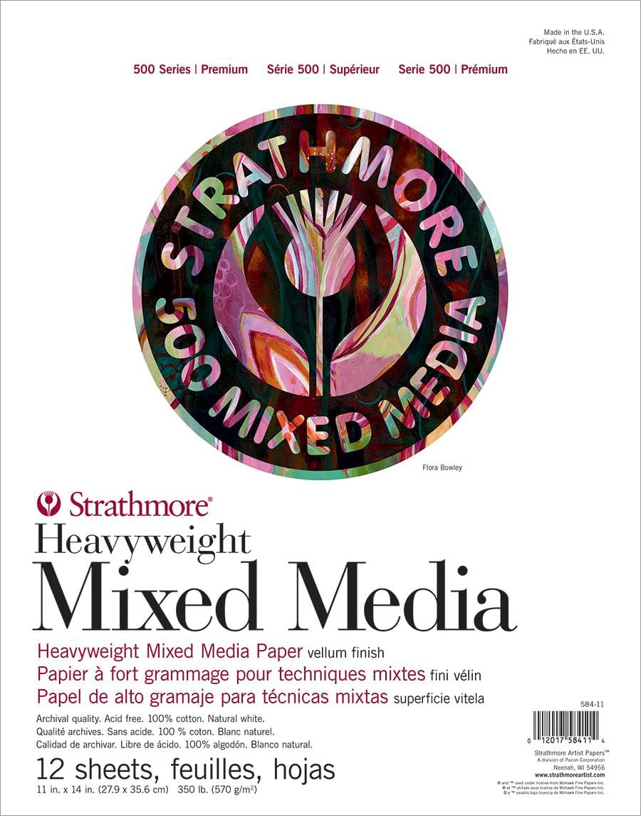 Strathmore Mixed Media Paper Pad, 500 Series, 11" x 14"