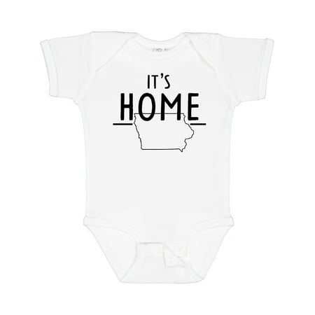 

Inktastic It s Home- State of Iowa Outline Gift Baby Boy or Baby Girl Bodysuit