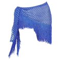 thumbnail image 2 of Pañuelo de danza del vientre Yinane con borlas Azul Real, 2 of 8