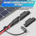 thumbnail image 3 of SAE Polarity Reverse Adapter - Quick Disconnect SAE Connector for Solar Panel, Battery Charger & Maintainer (4-Pack),4-PACK, 3 of 7