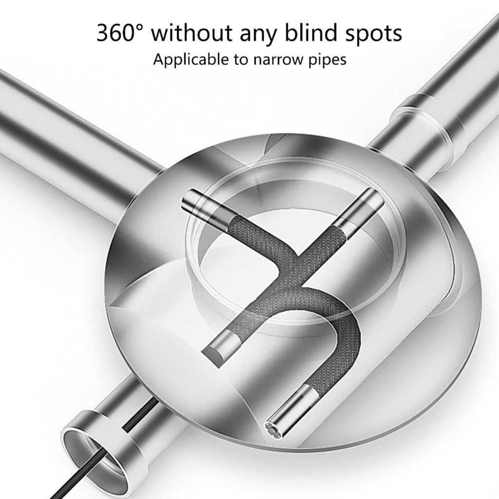 Industrial Endoscope Inspection Camera 6mm/8mm Lens Borescope Camera with Adjustable Light Flexible Endoscope Camera