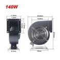 thumbnail image 5 of 130FLJ5 120W 150FLJ17 140W New Small Dust Exhaust Electric Blower Inflatable Model Centrifugal Blower Air Blower ,Easy to Use, 5 of 5