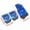 Blue, variant on WNFJR Universal Anti-Slip Car Pedal Cover Set - Metal Aluminum Alloy Brake, Clutch, and Gas Accelerator Pads for Manual Transmission