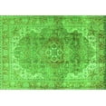 thumbnail image 1 of Ahgly Company Indoor Rectangle Medallion Green Traditional Area Rugs, 6' x 9', 1 of 1