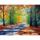 thumbnail image 1 of Pintura de diamantes (DE1973) DIY otoño camino de otoño imagen de diamantes de imitación de resina redonda completa 45x60cm FLhrweasw Nuevo, 1 of 1