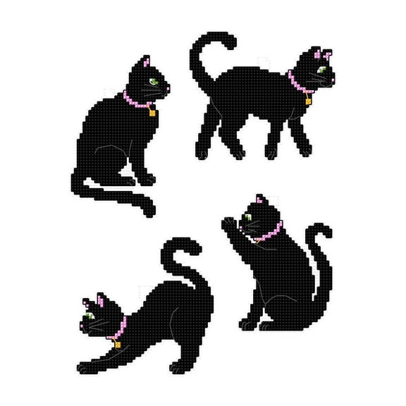 Black Cats 199CS Counted Cross-Stitch Kit