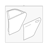 Genuine OE GM Door Shell - 23412561