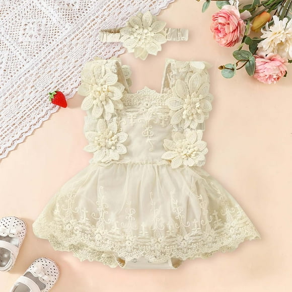 Baby Clothing Baby Romper Dresses Bodysuit Infant Girl Outfits Toddler Girl Summer Clothes Baby Girl Dresses 6-9 Months