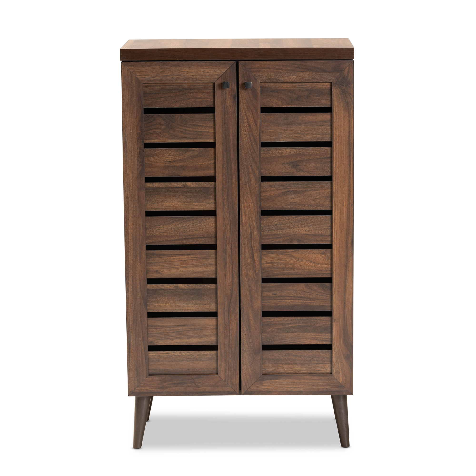 Baxton Studio Salma Modern and Contemporary Walnut Brown Finished