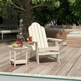 thumbnail image 5 of Dycanpo Folding Adirondack Chairs Set of 4,Fire Pit Patio Garden Chair with Cup Holder,Sand, 5 of 7