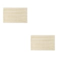 thumbnail image 1 of Bearachild Alfombrilla de baño de chenilla, absorbente, antideslizante, lavable a máquina, para baño, cocina, alfombra, segura, blanca lechosa Blanco lechoso 2Conjunto, 1 of 6