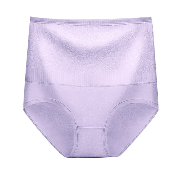 Aayomet Seamless Underwear for Women Lift Cotton Underwear Stretch Panties  Soft and Comfortable Ladies Panties (Purple, M)