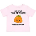 thumbnail image 3 of Inktastic Non-Verbal Trick or Treater with Cute Pumpkin Boys or Girls Toddler T-Shirt, 3 of 5