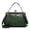Dark Green, variant on Women Retro Hollow Oil Wax PU Leather Handbag Kiss Lock Crossbody Purse Vintage Messenger Bag Tote
