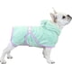 thumbnail image 1 of Zhuge Albornoz para perros, toalla de baño con capucha absorbente de microfibra de secado rápido para cachorros, perros pequeños, medianos y grandes, gatos (verde, S), 1 of 5