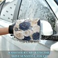 thumbnail image 6 of Qxltty Luxurious Floral Car Wash Mitt 2pcs Scratch Free Lint-Free Antistatic Microfiber 7.09×10.24in, 6 of 8
