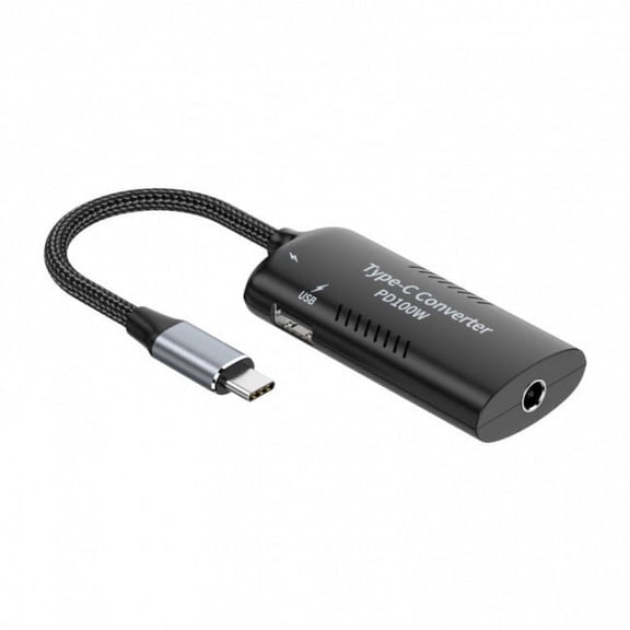 CY DC Power 5.5x2.5mm 5.5x2.1mm Input to 100W Dual Type C USB-C and Type-A Output PD Emulator Trigger Charge Cable