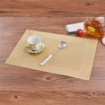 thumbnail image 4 of Shengyu PVC Placemat Kitchen Dinner Table Pad Heat-resistant Place Mats Coasters Non Tableware Mat by gold, 4 of 6