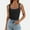 Black, variant on MESSUEN Womens Tank Top Womens Tank Tops Cropped Square Neckline Crop Sleeveless Patchwork Camisole Summer Outer Vest Blouses for Women Dressy Casual Basics Womens Tank Tops Army Green L