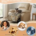 thumbnail image 5 of ZIATUBLES Tribal Sea Turtle Plumeria Print Recliner Chair Cover, Anti-Slip Quilted Recliner Couch Slipcover, Washable Furniture Protector for Living Room, Fits Most Standard Recliners, 5 of 8