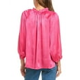 thumbnail image 2 of Vince Camuto womens  Crinkled Satin Top, m, Pink, 2 of 3