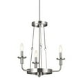 thumbnail image 6 of 3 Light Mini Chandelier In Homestead Style-21 Inches Tall And 19.75 Inches Wide-Textured Black Finish    -Traditional Installation Kichler Lighting, 6 of 9