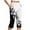 Multicolor-06, variant on Mitankcoo Women's Plus Size Yoga Capris - Print Stretch Design - Workout Relaxed Cropped Pants