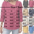 thumbnail image 3 of Hilenly Womens 3/4 Length Sleeve T Shirt Cotton Linen Shirts Asymmetrical Neck Tops Blouses, 3 of 8