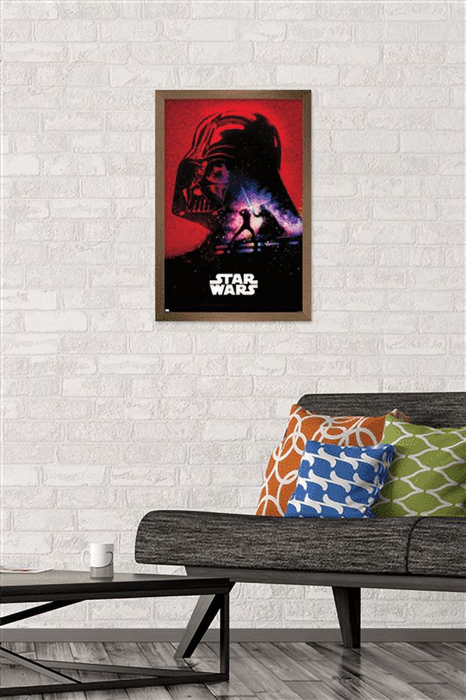 Star Wars: Return of the Jedi - Vader's Shadow Wall Poster, 14.725" x 22.375", Framed