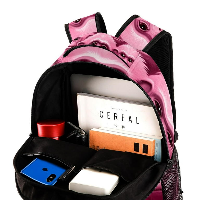 Pink Monkey Orangutan Baby Casual Backpacks Lightweight