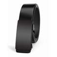 thumbnail image 1 of Catelles Men's Automatic Buckle Black Cowhide Leather Belt - 1.38" Width, Fits 33-35" Waist, Toothless Design, Wear-Resistant & Comfortable, Gift Box Included, 1 of 11
