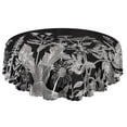 thumbnail image 5 of Round Tablecloth 60 Inch Waterproof Design Polyester flower Stain Wrinkle Free Table Cover, 5 of 5