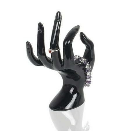 Hand Jewelry Display (Plastic OK Gesture Hand Shape Ornament Showing Stand Jewelry Ring Display Stand Exhibition Prop -)