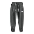 thumbnail image 2 of hlysgo Mens Causal Pants Lightweight Breathable Elastic Waist Pant Summer Beach Vacation Trousers with Pockets Green,XL, 2 of 4