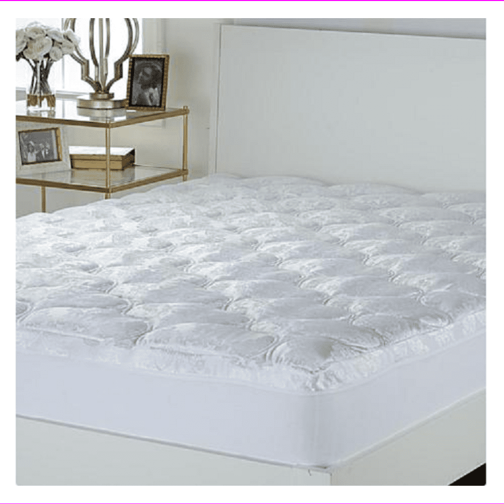 Highgate Manor Jacquard Damask Mattress Pad, white, Size Twin