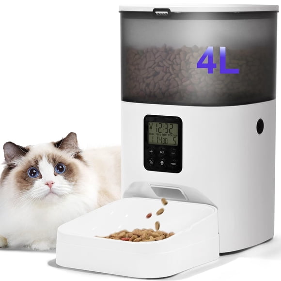 Comedero automático para gatos ANDOLLHOME con grabadora de voz 10s 4L