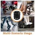 thumbnail image 3 of HAMPPLIES Remplacement de Pneu de Fauteuil Roulant Acier Noir Lisse 4 Pcs, 3 of 7