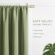 thumbnail image 2 of Cortinas Joydeco de Terciopelo Verde 132x183 cm Aislantes Térmicas, 2 of 7