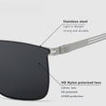 thumbnail image 3 of 2026 Square Frame Stainless Steel High-Definition Nylon Polarized Sunglasses for Men, UV Protection Sunglasses for Women, 3 of 4