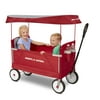 Radio Flyer 3 in 1 EZ Fold Wagon All Terrain Off Road Cart with Canopy, Red