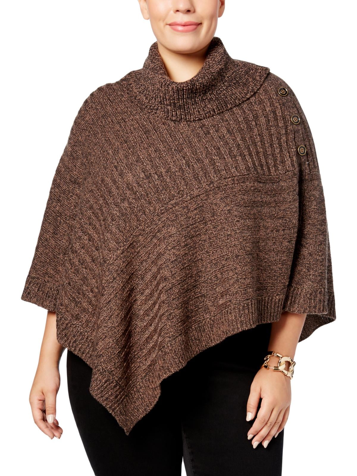 karen scott poncho sweater